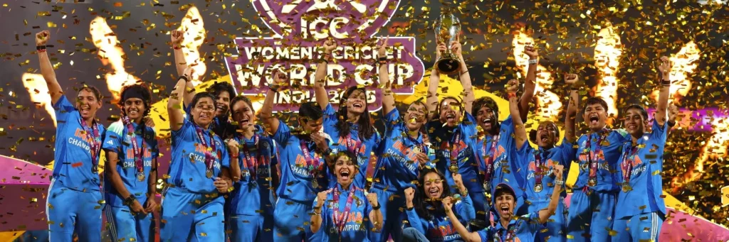 India’s Women Cricket Team Clinches Historic World Cup 2025 Win 1 India women cricket team world cup 2025, first women’s world cup India, India women beat South Africa world cup final, Shafali Verma Deepti Sharma India women world cup, historic win India women cricket